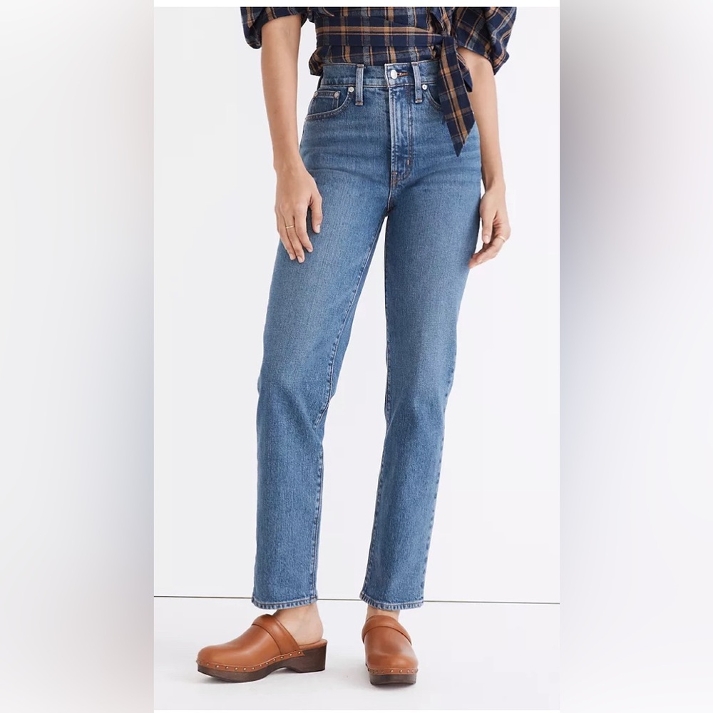 Madewell perfect vintage straight jean - worn once